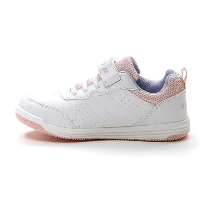 Zapatillas Deportivas Lotto Set Ace AMF XVIII CL S Niños Blancas Coral Claro | RV605310T7