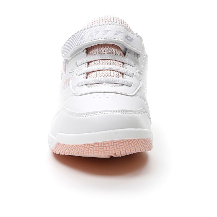 Zapatillas Deportivas Lotto Set Ace AMF XVIII CL S Niños Blancas Coral Claro | RV605310T7