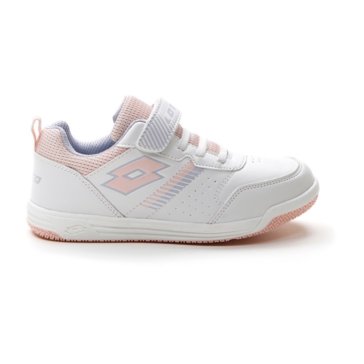 Zapatillas Deportivas Lotto Set Ace AMF XVIII CL S Niños Blancas Coral Claro | RV605310T7