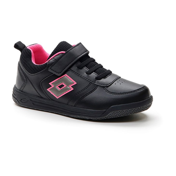 Zapatillas Deportivas Lotto Set Ace AMF XIX 1 CL S Niños Negras Rosas | BC374037F4