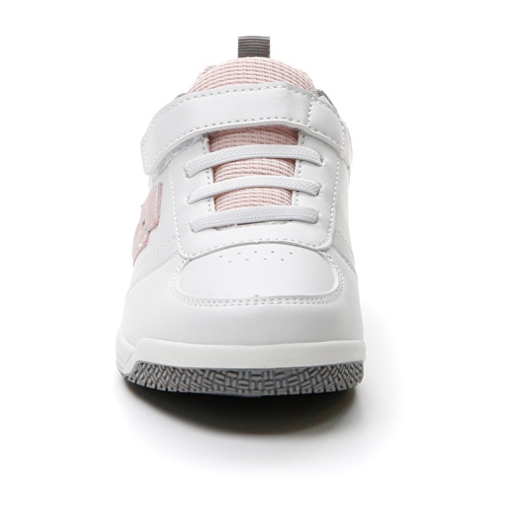 Zapatillas Deportivas Lotto Set Ace AMF XIX 1 CL S Niños Blancas Coral Claro Gris | AR921582M5