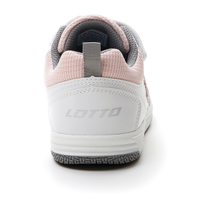 Zapatillas Deportivas Lotto Set Ace AMF XIX 1 CL S Niños Blancas Coral Claro Gris | AR921582M5