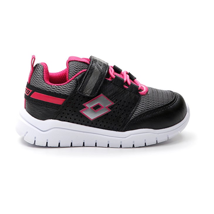Zapatillas Deportivas Lotto Spacelite AMF INF S Niños Negras Gris Rosas | SY286858P1