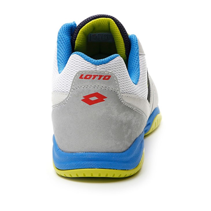 Zapatillas Fútbol Sala Lotto Tacto 200 VI ID Hombre Blancas Azules Amarillo | UP426902H8