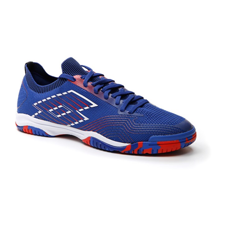 Zapatillas Fútbol Sala Lotto Tacto 250 ID Hombre Azules Blancas Rojas | LE915711I7