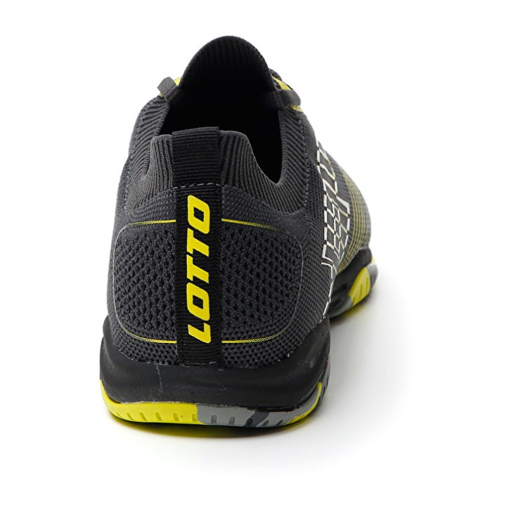 Zapatillas Fútbol Sala Lotto Tacto 250 ID Hombre Gris Oscuro Plateadas Verde | NP752055K3