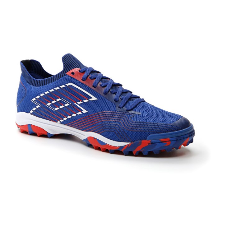 Zapatillas Fútbol Sala Lotto Tacto 250 TF Hombre Azules Blancas Rojas | EG194759R2