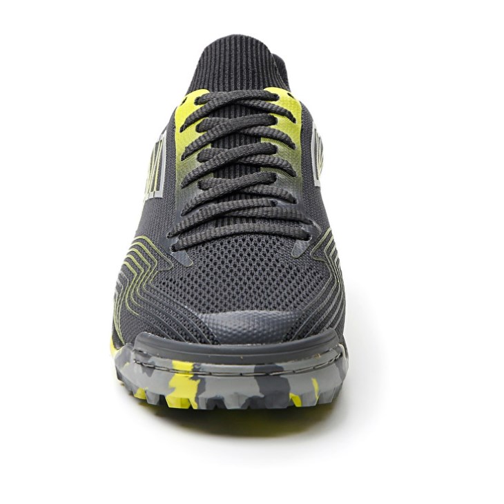 Zapatillas Fútbol Sala Lotto Tacto 250 TF Hombre Gris Oscuro Plateadas Verde | VG821852J7