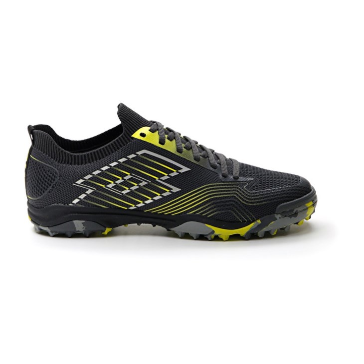 Zapatillas Fútbol Sala Lotto Tacto 250 TF Hombre Gris Oscuro Plateadas Verde | VG821852J7