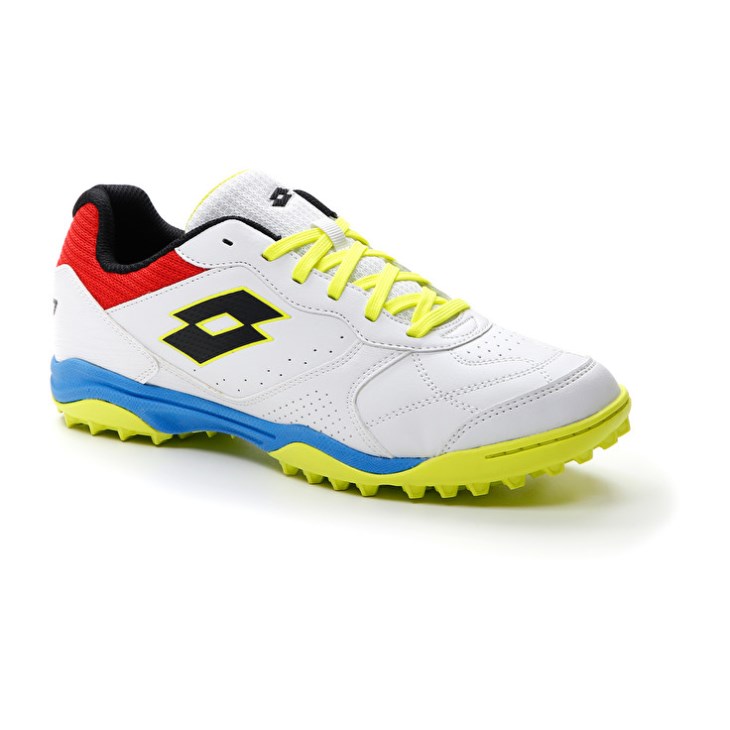 Zapatillas Fútbol Sala Lotto Tacto 300 VII TF Hombre Blancas Amarillo | XA551135G2