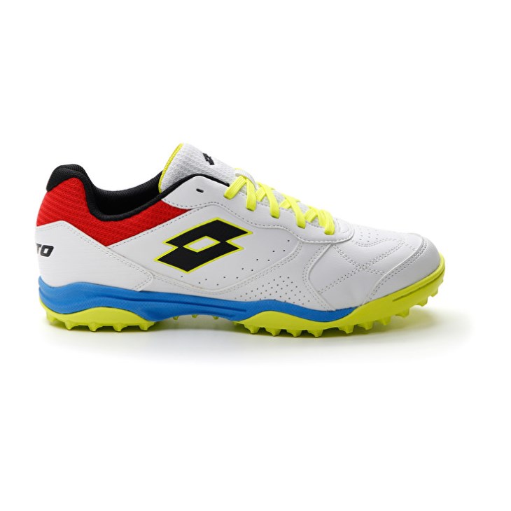 Zapatillas Fútbol Sala Lotto Tacto 300 VII TF Hombre Blancas Amarillo | XA551135G2
