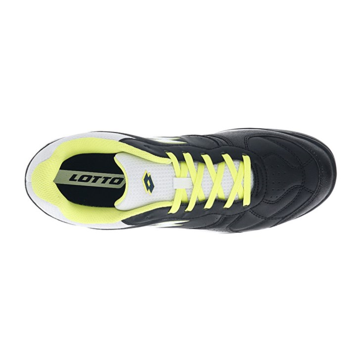 Zapatillas Fútbol Sala Lotto Tacto 300 VII TF Hombre Negras Blancas Verde | QO350715Z9