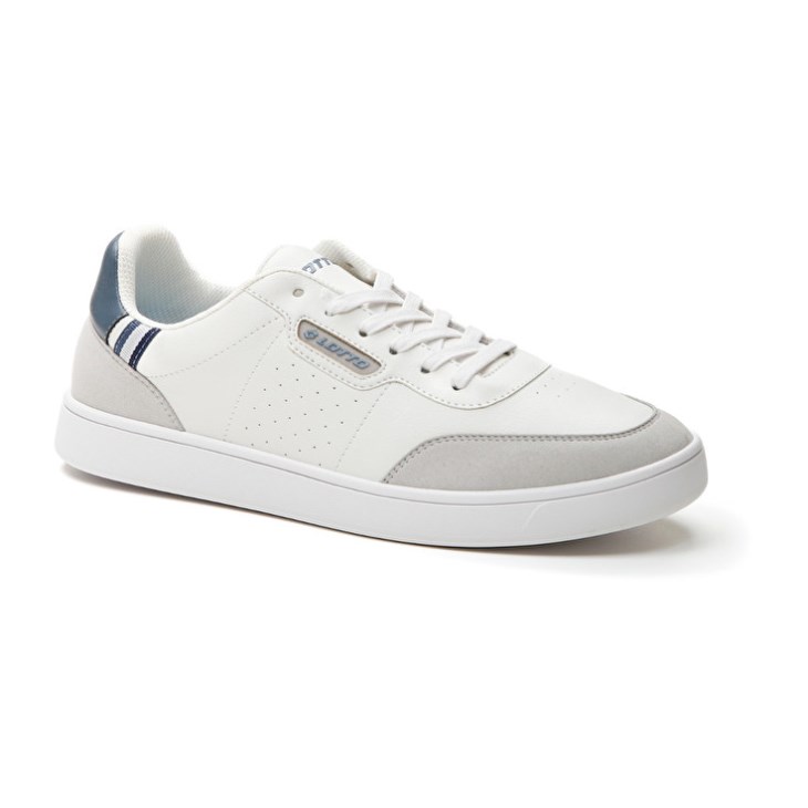 Zapatillas Lotto 1973 1 AMF Hombre Blancas Azules Gris | DO079657S7