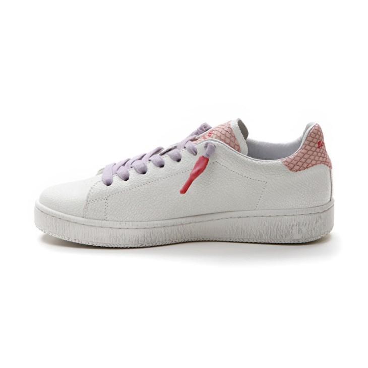 Zapatillas Lotto Autograph Crack W Mujer Blancas Moradas Coral Claro | SY512741G6