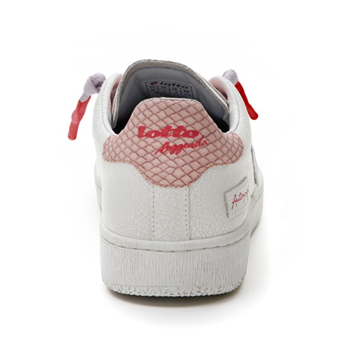 Zapatillas Lotto Autograph Crack W Mujer Blancas Moradas Coral Claro | SY512741G6