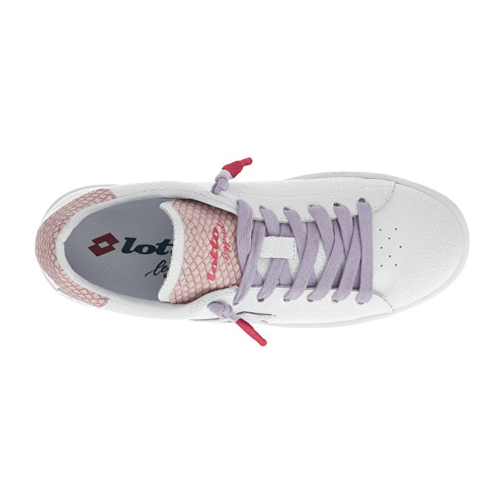 Zapatillas Lotto Autograph Crack W Mujer Blancas Moradas Coral Claro | SY512741G6