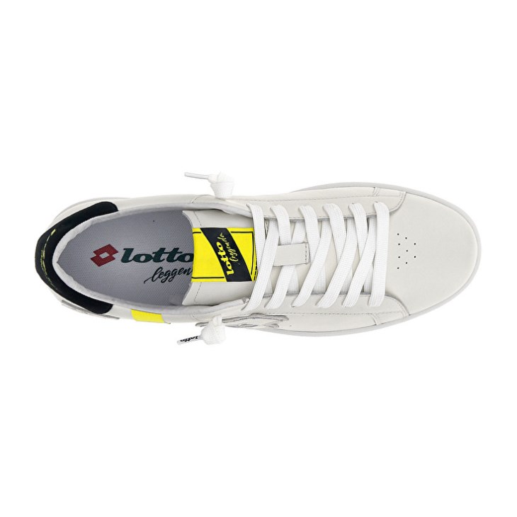 Zapatillas Lotto Autograph Fluo Hombre Blancas Amarillo Negras | VT060436N7