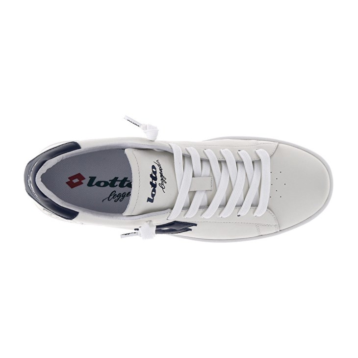 Zapatillas Lotto Autograph Hombre Blancas Azules | LP690649F7