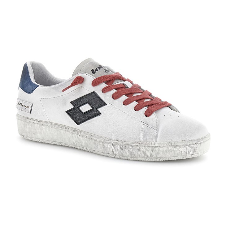 Zapatillas Lotto Autograph Legend 1 Hombre Blancas Negras Gris | KV161946N3