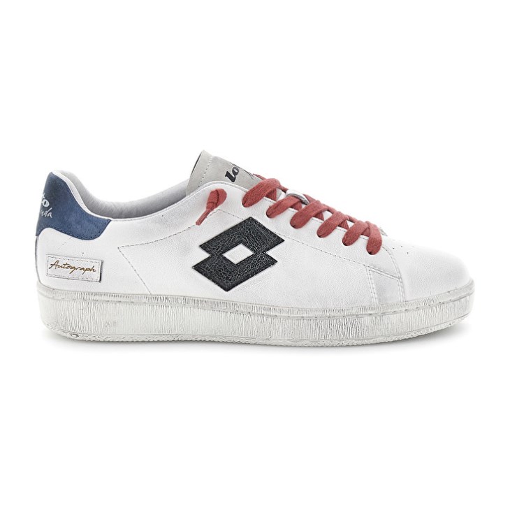 Zapatillas Lotto Autograph Legend 1 Hombre Blancas Negras Gris | KV161946N3