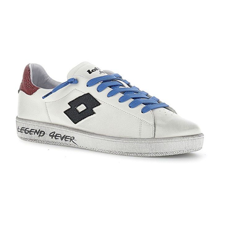 Zapatillas Lotto Autograph Legend 2 Hombre Blancas Negras Rojas | MM390819N3