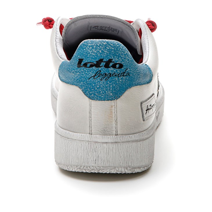 Zapatillas Lotto Autograph Legend Hombre Blancas Negras Azules | XW071207L5