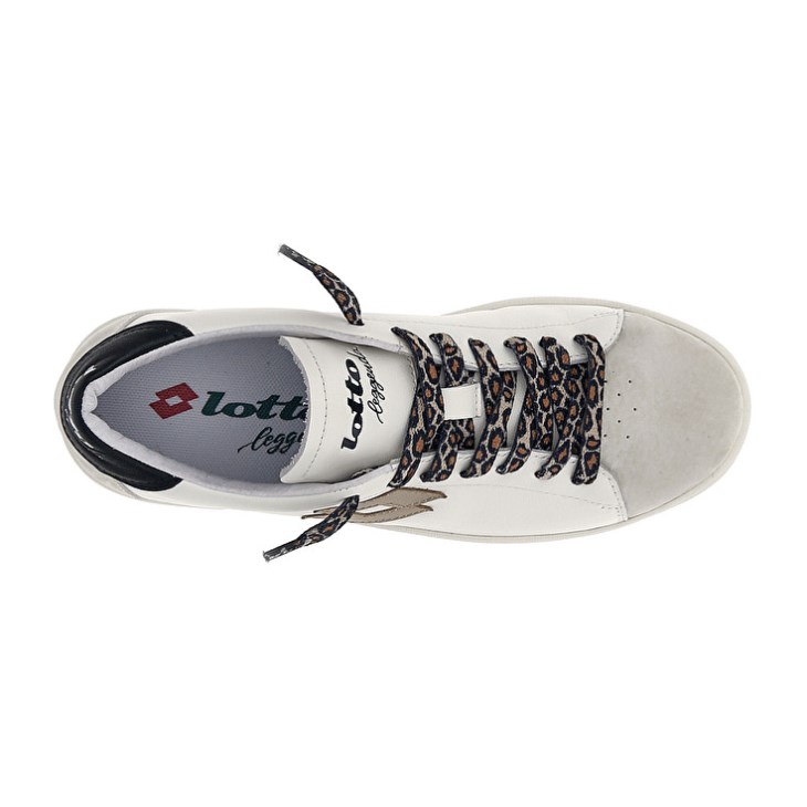 Zapatillas Lotto Autograph Leo Lace W Mujer Blancas Doradas | TP016081G6