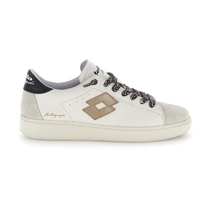 Zapatillas Lotto Autograph Leo Lace W Mujer Blancas Doradas | TP016081G6