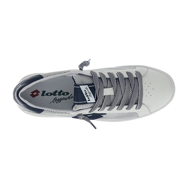 Zapatillas Lotto Autograph NET Hombre Blancas Azules | PZ717051M3