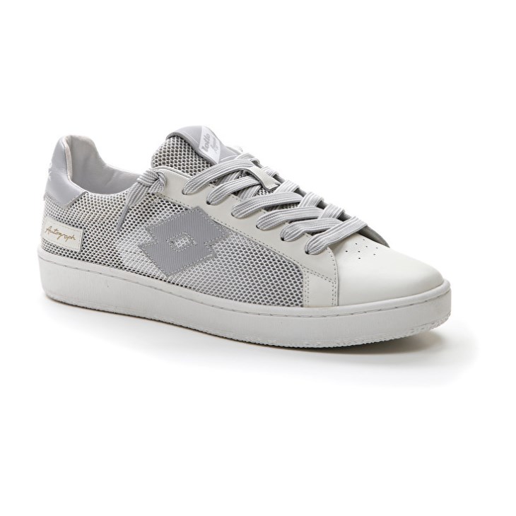 Zapatillas Lotto Autograph NET Hombre Blancas Gris | TN191899O6
