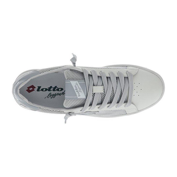 Zapatillas Lotto Autograph NET Hombre Blancas Gris | TN191899O6