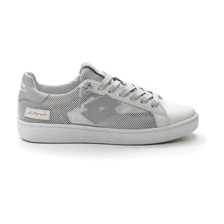 Zapatillas Lotto Autograph NET Hombre Blancas Gris | TN191899O6