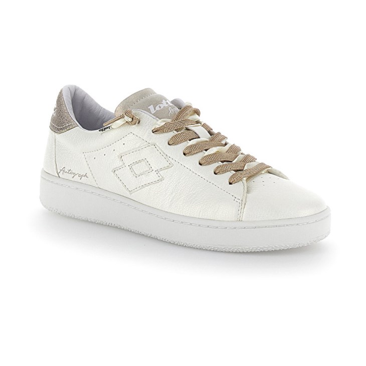 Zapatillas Lotto Autograph Pearl W Mujer Blancas Doradas | AQ182928Y6