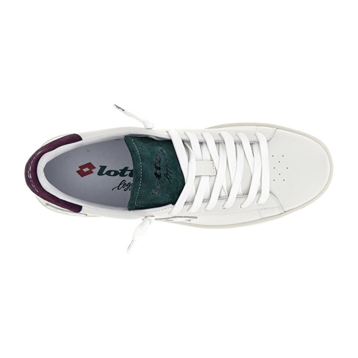 Zapatillas Lotto Autograph Suede Hombre Blancas Moradas Verde Menta | VT652135L4