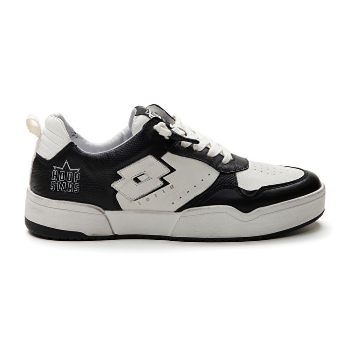 Zapatillas Lotto Hoop Stars 1 Hombre Blancas Negras | CT692389Y2