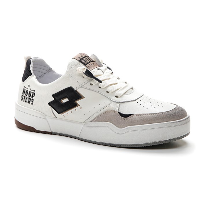 Zapatillas Lotto Hoop Stars RUB Hombre Blancas Negras Amarillo | MX522232G9