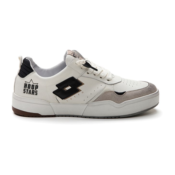 Zapatillas Lotto Hoop Stars RUB Hombre Blancas Negras Amarillo | MX522232G9