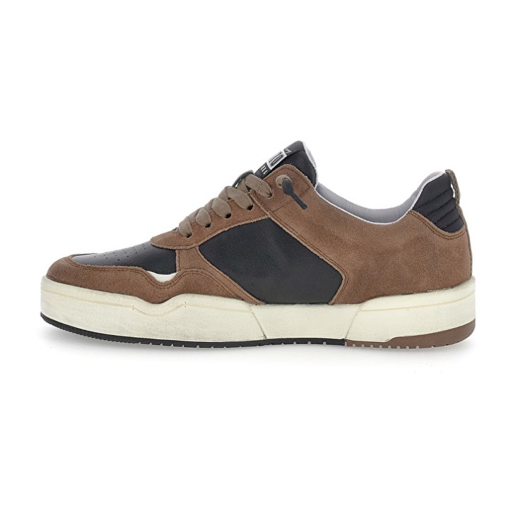 Zapatillas Lotto Hoop Stars Suede Hombre Marrones Negras | FJ462796C9
