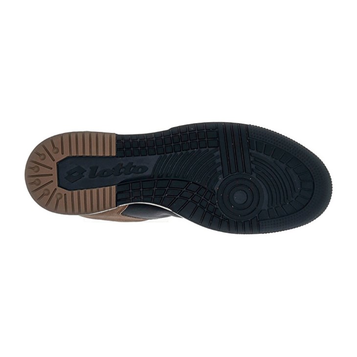 Zapatillas Lotto Hoop Stars Suede Hombre Marrones Negras | FJ462796C9