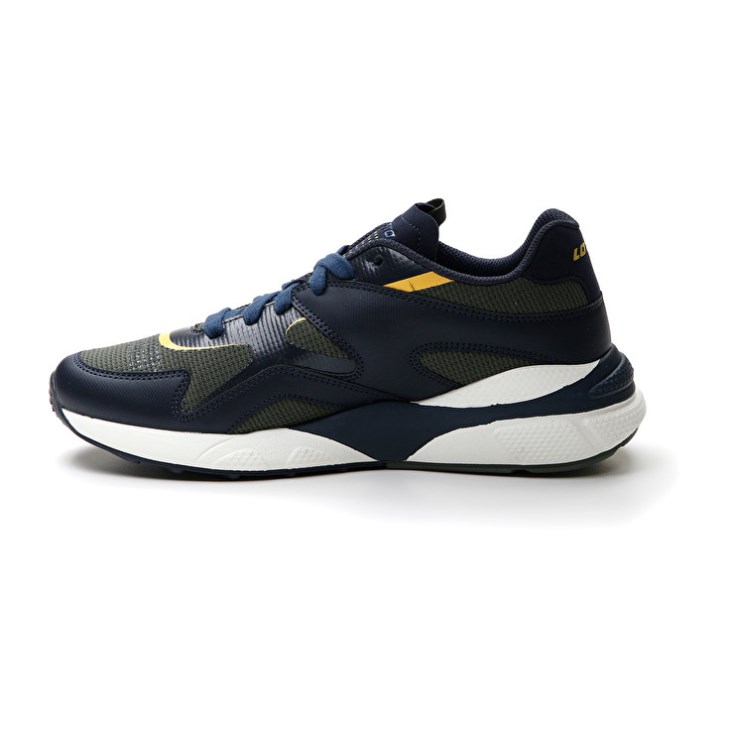 Zapatillas Lotto Sirius '95 AMF Hombre Azules Oscuro Verde Oscuro Doradas | SM089658F3