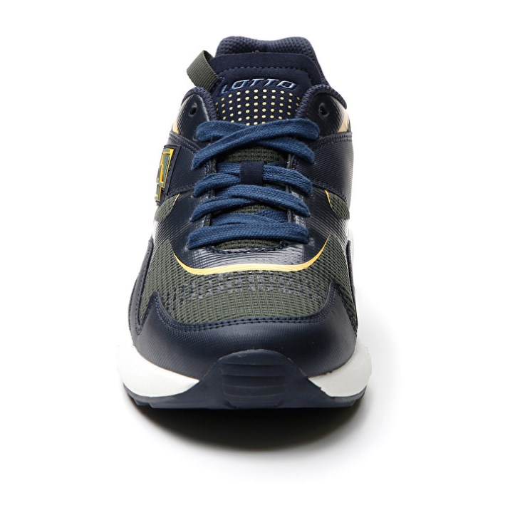Zapatillas Lotto Sirius '95 AMF Hombre Azules Oscuro Verde Oscuro Doradas | SM089658F3