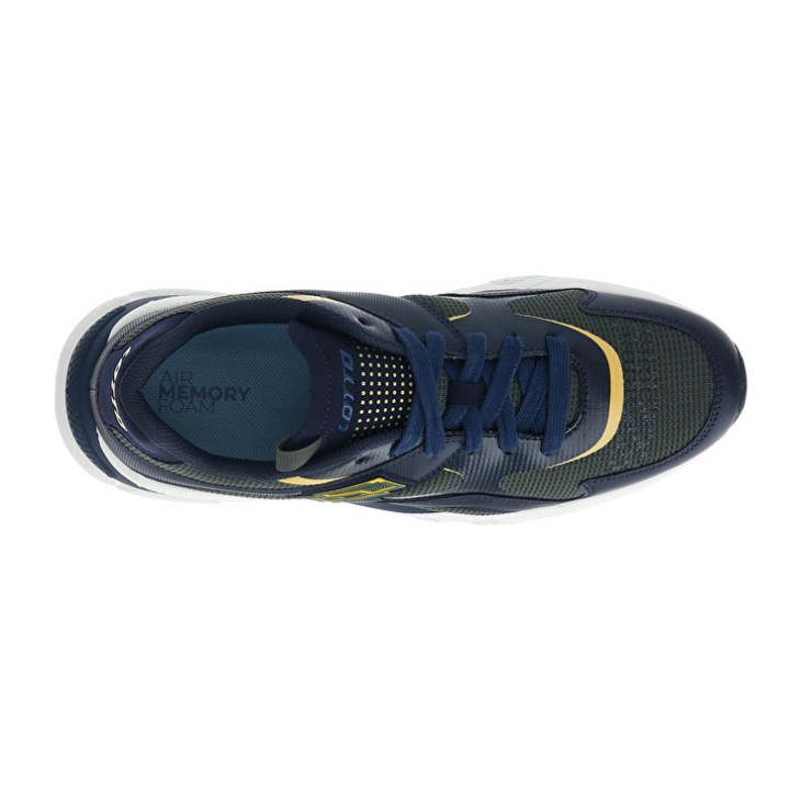 Zapatillas Lotto Sirius '95 AMF Hombre Azules Oscuro Verde Oscuro Doradas | SM089658F3