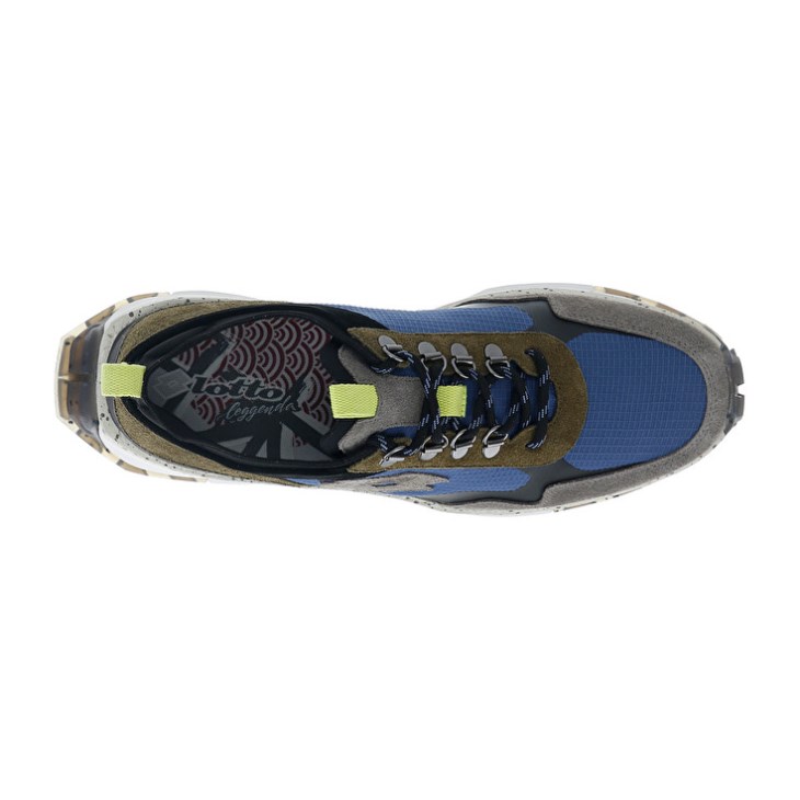 Zapatillas Lotto Tokyo Fuji Hombre Gris Azules Doradas | DC979887N9