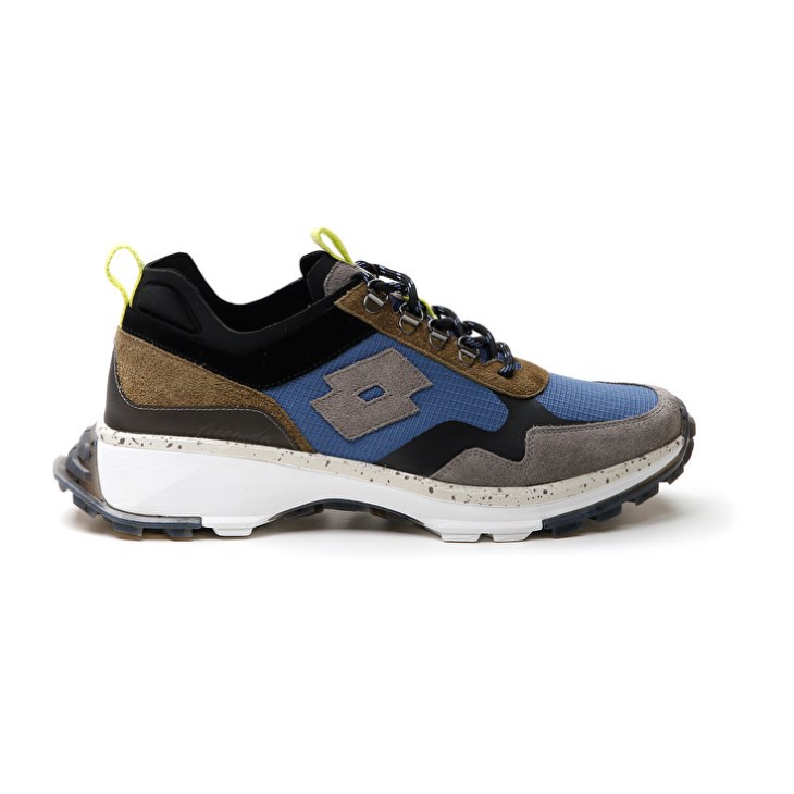 Zapatillas Lotto Tokyo Fuji Hombre Gris Azules Doradas | DC979887N9