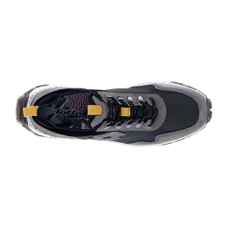 Zapatillas Lotto Tokyo Fuji Hombre Verde Gris Negras | KX050395P5