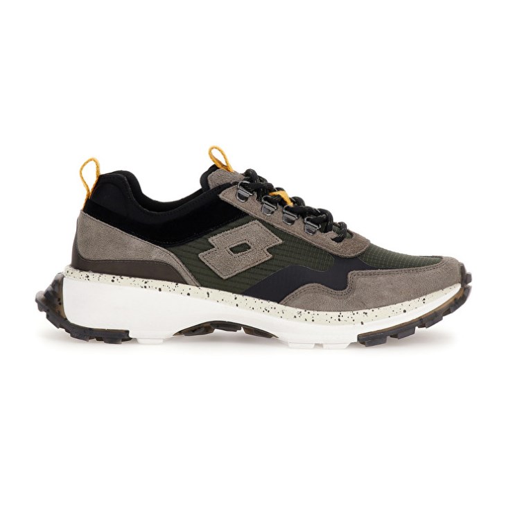 Zapatillas Lotto Tokyo Fuji Hombre Verde Gris Negras | KX050395P5