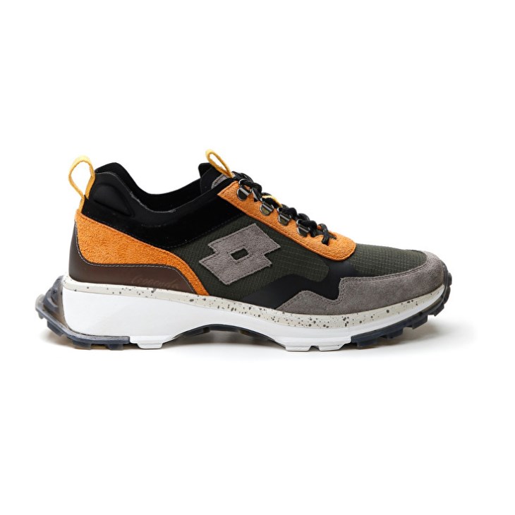 Zapatillas Lotto Tokyo Fuji Hombre Verde Gris Naranjas | WA294059W7