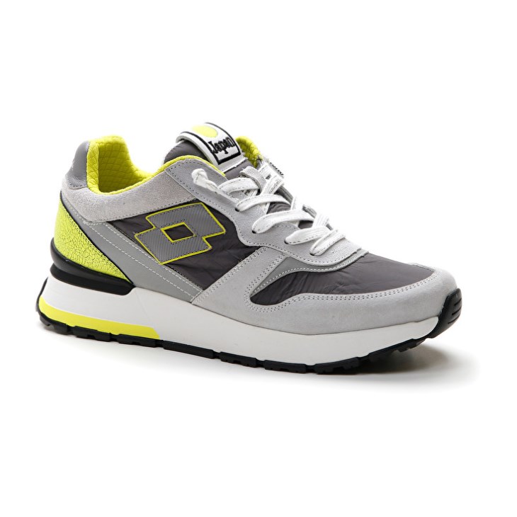 Zapatillas Lotto Tokyo Ginza Crack Hombre Gris Gris Verde | FE072157A5