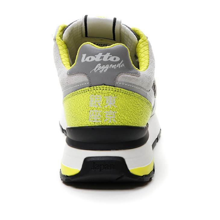 Zapatillas Lotto Tokyo Ginza Crack Hombre Gris Gris Verde | FE072157A5