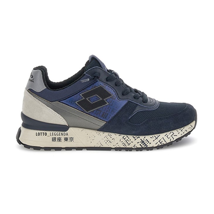 Zapatillas Lotto Tokyo Ginza PRT Hombre Azul Marino Azules | FU238903E0